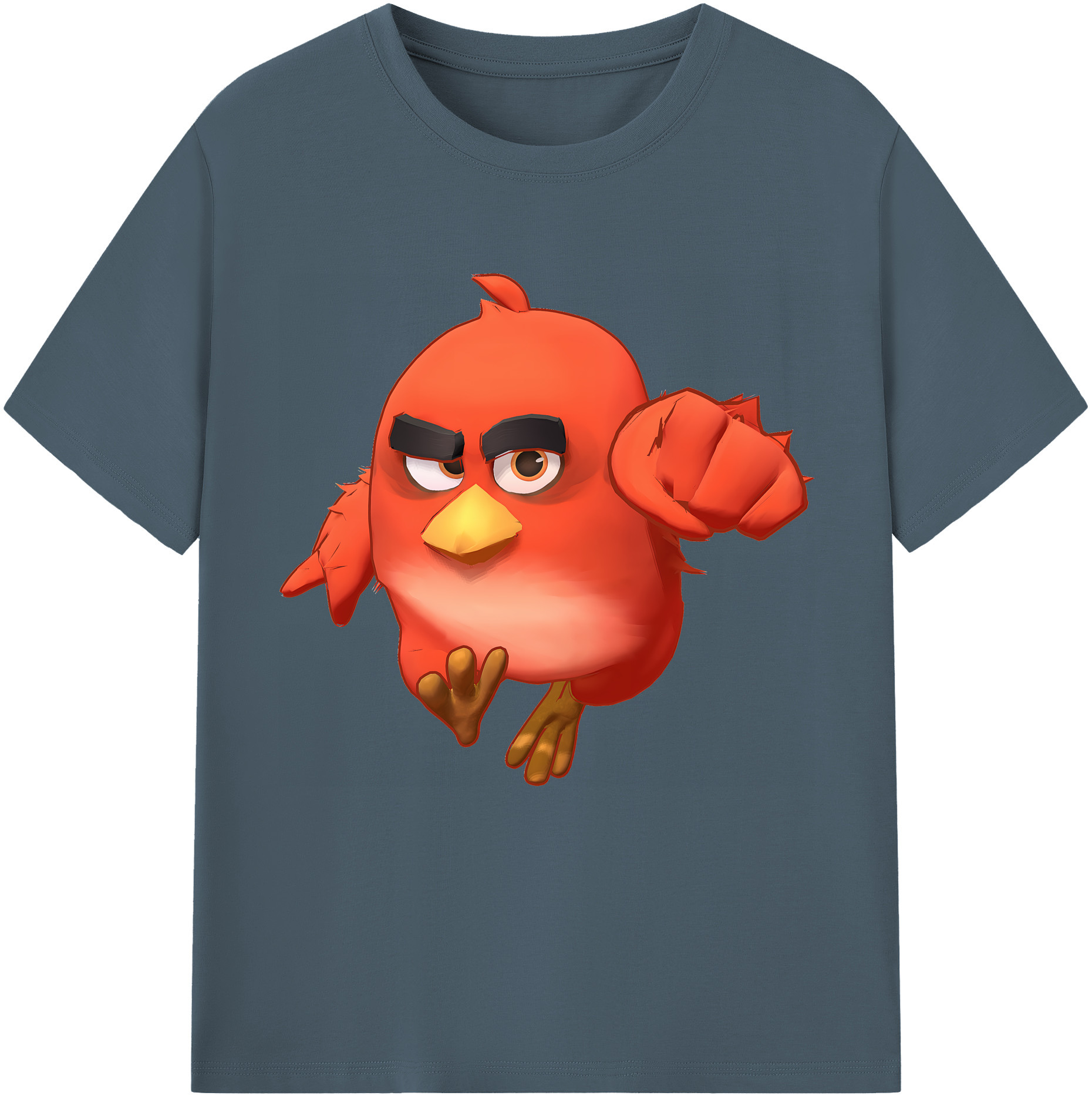 （画像用） Angry Birds アングリーバード 綿100％半袖Tシャツ（フロントプリント）